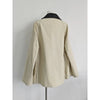 Single-Breasted Jacket Loose Corduroy Turn-Down Collar Long Sleeve Ladies Loose Coat with Pockets Spring Women