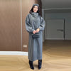 Batwing Sleeve Women's Coat Lapel Single-Breasted Loose Lady Long Jackets Autumn Winter All-Matched Street Outwear