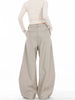 High Waist Women Suit Pants Straight Office Ladies Korean Trousers Casual Button Loose Female Black Pants