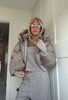 Women's Winter Retro Hooded Cotton Jacket Chic Solid Thick Warm Zip Up Long Sleeve Short Coat Lady Daily Casual Streetwear