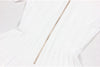 Sml Elastic Knitted Solid Color Flip Collar Button Back Zipper Large hem Pleated Casual Women's Dress