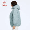 Women's Jacket Winter Plus Size Bio Down Jackets Hooded Quilted Cotton Coat Women Parka Female Clothing Split Hem