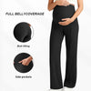 Plus Size Maternity Straight Pants Autumn Winter High Waist Pregnant Women Wide-leg Pants Outer Wear Premama Loose Trousers