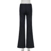 Fdey Stripe Slim Vintage Chic Jeans Zipper Pockets Low Waisted Button 90s Pants Streetwear All-match For Women