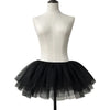 White Black Puffy Tulle Lolita Underskirt Women Cosplay Ballgown Kids Bridal Boneless Petticoats Tutu Dress