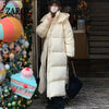 Padded Women Jacket Windproof Warm Winter Long Parkas Overcoat Loose Casual Hoodie Coat Skiing Outerwear Длинные п