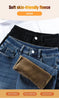Winter Thickened Women's Mink Velvet Jeans Loose Straight Warm Soft Fleece Elastic High Waist Female Pants Black Blue