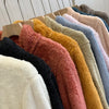 Korean style Coat Women Autumn Winter Women's Long Plush Fleece Zipper Jacket Women Fur Cardigan Coat