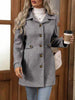 Autumn/Winter Women's Casual Coat Flattering Loose-Fit Notched Lapel Single-Row Multi-Button Mid-Length Wool Blazer