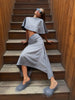 Light Blue Cape 3 Piece Outfit Women Solid Slim Blouse Asymmetrical Hem Midi Skirt Lady Formal Office Matching Set