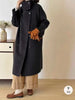 Double-Sided Cashmere Coat For Women In Autumn And Winter, Hepburn Style Woolen Long Coat