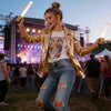 Dressy Sequin Coat Women's Sequin Jacket Shiny Open Front Blazer Jacket Party Sparkly Long Sleeve Cardigan Coat With Pockets 80%