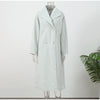 Solid Casual Long Trench Coat Women Lapel Collar Single Breasted Batwing Sleeve Windbreaker High Street Oversized Outerwear