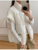 Autumn Winter Simplicity Comfortable Women's Cotton Vest Temperament Versatile Ladies Down Cotton Waistcoat Jackets