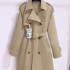 Trench Coat Women's Suit Collar Coat Spring Autumn Female Long Jacket Waist Temperament Windbreaker Overcoat