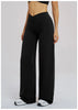 Casual Wide Leg Pants Yoga Pants Women Crossed Waist Loose Pants for Outdoor Workout Running and Sports Wide Leg Pants