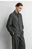 Minimalist Women Stripe Shirt Autumn Lapel Concealed Placket Loose Wide Leg Pants Casual Trousers Separate 12623109