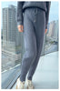 100% Mink Cashmere Knitted Feet Pants Women's Elastic Waist Slim Trousers Warm Joker Radish Pants Autumn Thick Leggings