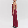 Elegant 2 Pieces Dress Set with Scarf Women Matching Sets Sexy Cropped Top and Long Dress Set Casual Dress