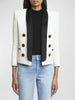 High Street Designer Jacket Women's Shawl Collar Color Block Blazer