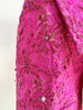 High Street Star Style Designer Jacket Women's Beaded Floral Jacquard Trimmed Jacket