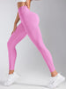 V-Back High Waisted Yoga Leggings Seamless Knit Tights for Women Quick Dry Butt Lifting Slim High Elastic Leggings