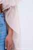 Square Neck Flowy Tunic Blouse Batwing Long Ruffle Maxi Cape Sleeve Loose Chiffon Blouse Women Boho Casual Elegant Flowy Shirt