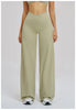 Casual Wide Leg Pants Yoga Pants Women Crossed Waist Loose Pants for Outdoor Workout Running and Sports Wide Leg Pants
