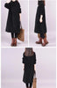Knit High Neck Velvet Plus Long Corduroy Dress Female Pocket Dress SPring Autumn Dress Women's Long Knitted Dress Female Pullove