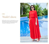 Women Long Sleeve Dress White Chiffon Spring Vintage Casual Maxi Dresses For Elegant Prom Clothes