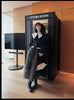 Japanese Style Sweet Black Short Knit Cardigan Women Slim Fit Fake Two-Piece Turn-Down Collar Knit Jacket Lady Sweater