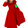 Autumn Stylish Women Evening Party Dress Long Puff Sleeve Elegant Pleated A-Line Gowns Birthday Wedding Celebrate Robes