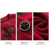Autumn Winter Women Knitted Sweater Cardigan Jacket Print Long-Sleeve Warm Sweaters Coat Female Knit Top Mother Clothes