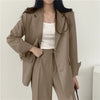 Elegant Office Lady Business Suit Set Blazers Spring Women's Clothing Suit Jacket Casual Pants Set Wide Leg Suit Pants