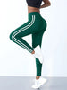 Yoga Leggings Women Striped Slim Sports Pants High Waist Hip Liftting Casul Tights Workout Running Stretchy Gym Leggings