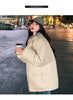 Winter Short Jacket Woman Parkas Thick Warm Spliced Hooded Parka Oversized Korean Loose Cotton Padded Outerwear