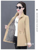Windbreaker Women Mid Length Outerwear Spring Autumn Korean Waist Jacket Trench Coat for Women Basic Coat Mom Clothes