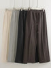 Thick Warm Straight Pants For Women Office Brown Wide Leg Trousers High Waist Women's Loose Pants For Ladies Spring