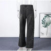 Y2K Women's Diamond Star Blue Jeans High Waist Pockets Zipper Wide Leg Denim Pant Summer Autumn Lady Street All-match Pants