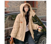 Autumn Winter Cotton Jacket Women's Korean Cotton-Padded Thicken Warm Hooded Parkas Short Coat Female Casual Ladies Top