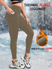 Womens Thermal Fleece Lined High Waisted with Pockets Leggings, Workout Winter Warm Tights Soft Yoga Running Pants