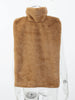 Brown Fluffy Faux Fur Jacket Women Lapel Long Sleeve Loose Warm Coat Winter Lady High Street Outerwear