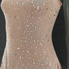Sexy Mesh See Through Slim Evening Party Dresses Fall Winter Strap Christmas Outfits Glitter Diamond Long Dress for Women