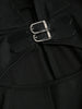 Women's Pants Solid Color Grommet Buckle Lace Up Pants Elastic Waist Punk Skinny Pants