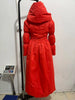 Waist-cinching Slim Puffy Long Jacket Unique S Line Big Hem Thicken Warm Robes Lady High Street Outwear
