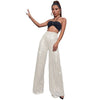 Women's Solid Color Wide-leg Pants Casual Elegant Black Sequins Holiday For Women Long Pant Womens Clothing
