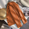 Black Cropped Blazers Woman Outerwear All-match Notched Collar Crop Jacket Women Korean Chic Single-breasted Suit Coat