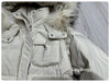 Lagabogy Winter Women's Medium-Length White Duck Down Jacket Female Thick Waist-Fitted Puffer Coat Large Real Raccoon Fur