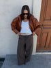 Urban Solid Pu Leather Women Jacket Street Stand Collar Long Sleeve Female Outwear Autumn Winter Lady Streetwear