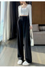 Elegant Wide Leg Pants Women Korean Style High Waist Black Baggy Pants Office Ladies Loose Suit Trousers Streetwear
